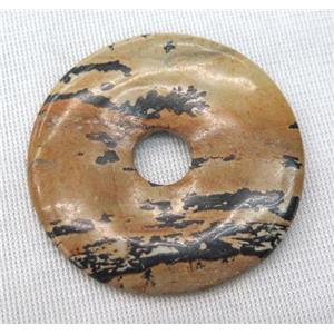 chohua jasper donut pendant, approx 45-50mm [GMPDA7112]
