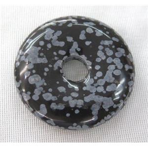snowflake jasper donut pendant, approx 45-50mm [GMPDA7124]