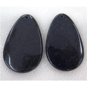 blue sandstone pendant, teardrop, approx 30-60mm [GMPDA7140]