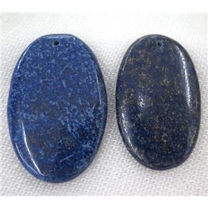 lapis lazuli pendant, oval, approx 30-60mm [GMPDA7149]