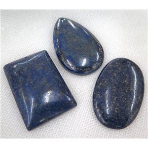 lapis lazuli pendant, mixed shape, approx 30-60mm [GMPDA7151]