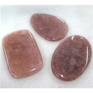 strawberry quartz pendant, mixed shape, approx 30-60mm [GMPDA7152]