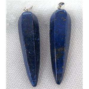 lapis lazuli pendulum pendant, blue, approx 15-55mm [GMPDA7166]