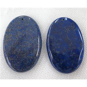 lapis lazuli pendant, oval, blue, approx 30-60mm [GMPDA7180]