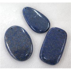 blue lapis lazuli pendant, mix shape, approx 30-60mm [GMPDA7182]