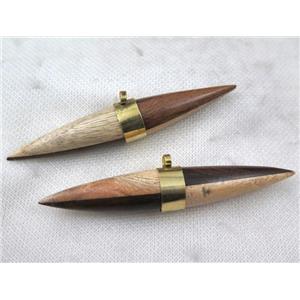 sandalwood bullet pendant, approx 18-100mm [GMPDA7210]