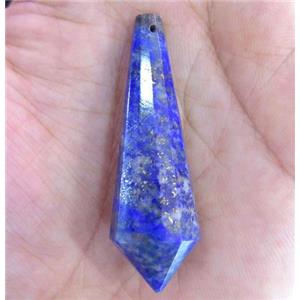 blue lapis lazuli pendulum pendant, faceted, approx 15-50mm [GMPDA8096]