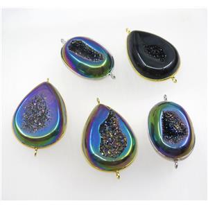 mix druzy agate geode connector, approx 25-40mm [GMPDA8586]