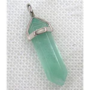 green Fluorite bullet pendant, approx 10-30mm [GMPDA8662]