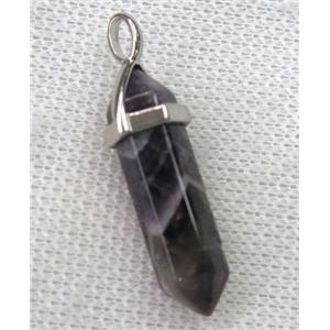 dogtooth Amethyst bullet pendant, approx 10-30mm [GMPDA8664]