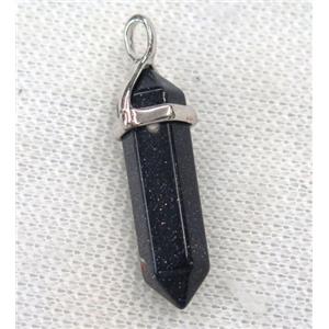 blue SandStone bullet pendant, approx 10-30mm [GMPDA8687]