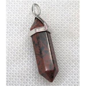 Autumn Jasper bullet pendant, approx 10-30mm [GMPDA8696]