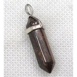 Bronzite bullet pendant, approx 10-30mm [GMPDA8699]