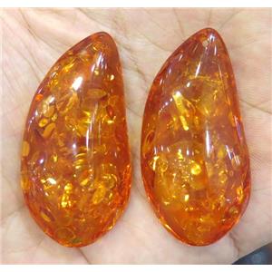 Amber pendant, freeform, orange, NR, approx 25-50mm [GMPDA8923]