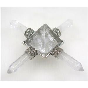 Clear Quartz Pyramid, approx 60x60mm [GMPDA8929]