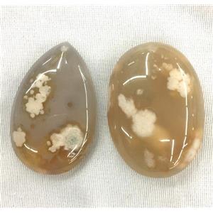 natural Cherry Agate stone pendant, mix shaped, approx 30-60mm [GMPDA9036]