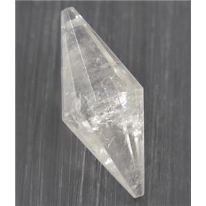 Clear Quartz pendulum pendant, approx 15-38mm [GMPDA9242]