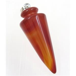 red agate bullet pendant, approx 16-40mm [GMPDA9269]