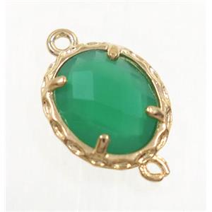 gemstone connector, gold plated, approx 10x12mm [GMPDA9293]