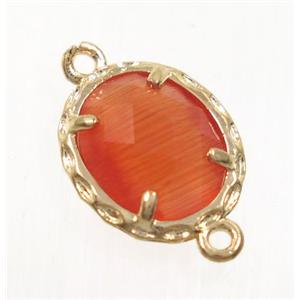 gemstone connector, gold plated, approx 10x12mm [GMPDA9294]