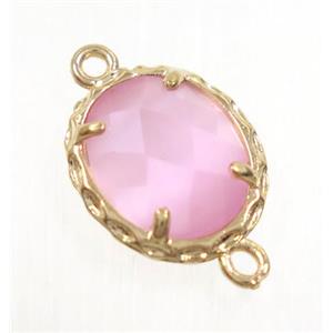 gemstone connector, gold plated, approx 10x12mm [GMPDA9296]