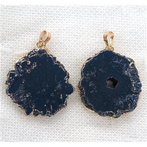 gemstone pendant, freeform, approx 15-30mm [GMPDA9337]