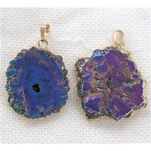 gemstone pendant, freeform, approx 15-30mm [GMPDA9338]