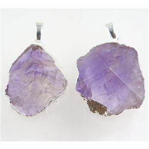 gemstone pendant, freeform, approx 20-35mm [GMPDA9372]