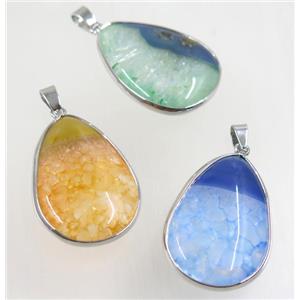gemstone pendant, freeform, approx 20-35mm [GMPDA9378]