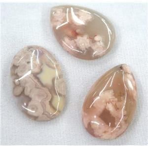 white Cherry Agate pendant, mix shape, approx 15-60mm [GMPDA9398]