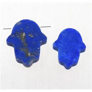 blue Lapis Lazuli hamsahand pendant, approx 11-13mm [GMPDA9619-L]