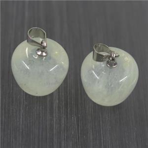 Watermelon Quartz apple pendant, approx 11-14mm [GMPDA9819]
