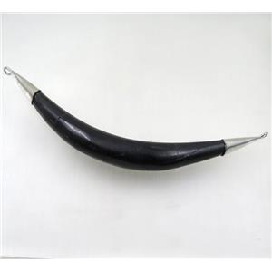 black Cattle Bone horn pendant with 2loops, approx 15-145mm [GMPDA9882]