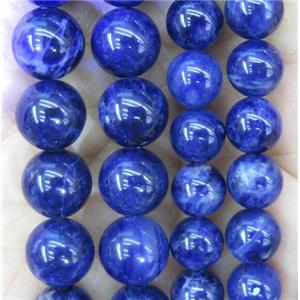 round Lapis Lazuli beads, blue, approx 8mm dia [GMRD1458-8MM]