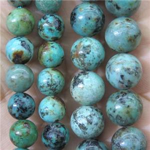 green African Turquoise round Beads, approx 10mm dia [GMRD1483-10MM]