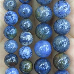 blue Sunset Dumortierite Beads, round, approx 4mm dia [GMRD1486-4MM]