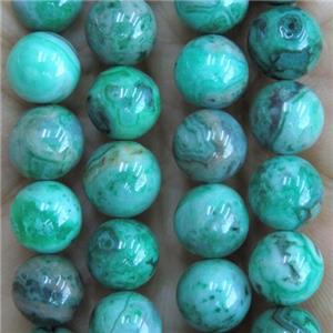 round green Crazy Agate Beads, dye, approx 4mm dia [GMRD1508-4MM]