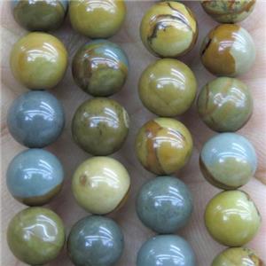 American wildhorse Picture Jasper Beads, round, multi-color, approx 4mm dia [GMRD1515-4MM]
