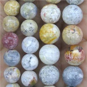 round Skyeye Jasper beads, multi color, approx 6mm dia [GMRD1516-6MM]