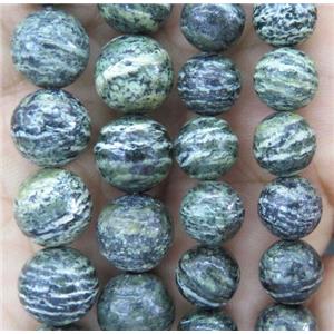 round Green Zebra Jasper beads, approx 8mm dia [GMRD1526-8MM]