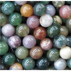 Indian Fancy Agate beads, round, approx 4mm dia [GMRD1563-4MM]