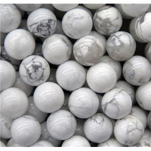 round White Howlite turquoise beads, approx 6mm dia [GMRD1568-6MM]