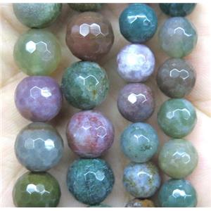 Indian Agate Beads, faceted round, approx 6mm dia [GMRD291-6MM]
