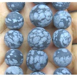 round Snowflake Jasper Beads, matte, approx 4mm dia [GMRD308-4MM]