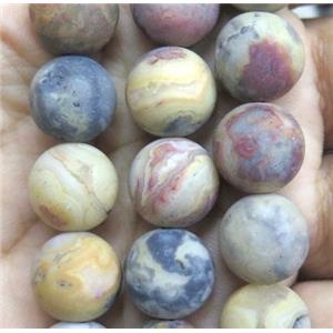 round matte Crazy Agate Beads, approx 8mm dia [GMRD315-8MM]