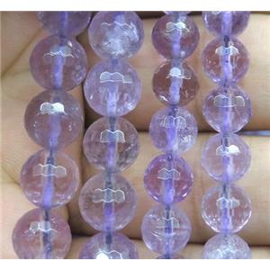 faceted round Amehtyst beads, approx 6mm dia [GMRD348-6MM]