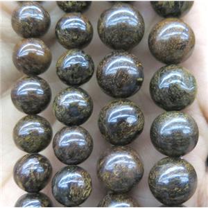 round Bronzite Beads, approx 12mm dia [GMRD452-12MM]