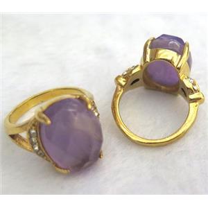 amethyst ring, freeform, approx 12-15mm [GMRG155]