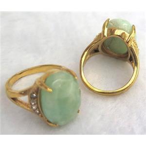 gemstone ring, freeform, approx 12-15mm [GMRG156]