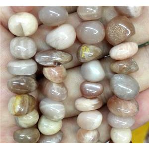 Sunstone bead chip, approx 8-12mm [GMST360]